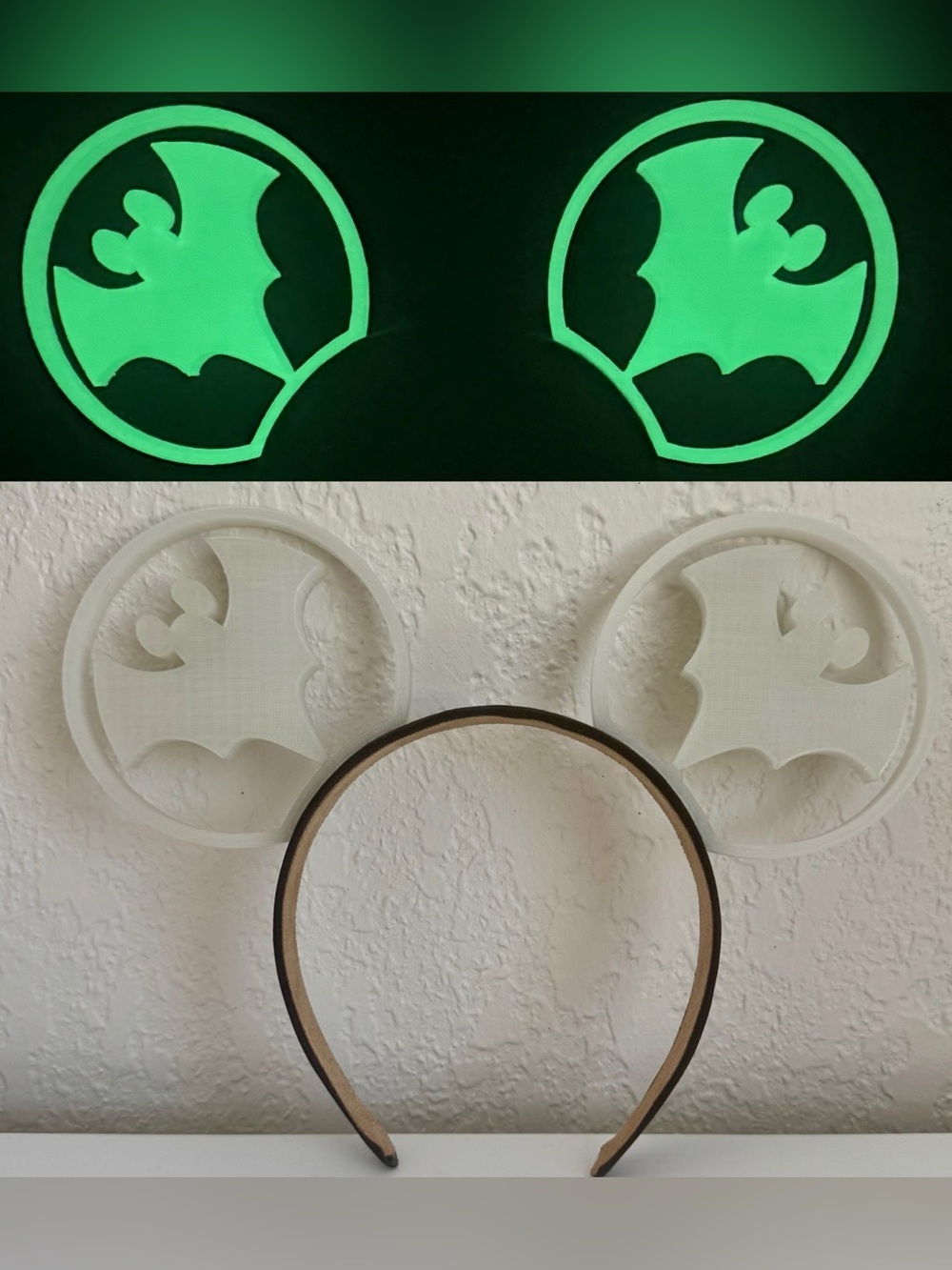 Glow-In-The-Dark Mickey Bat Ears Headband